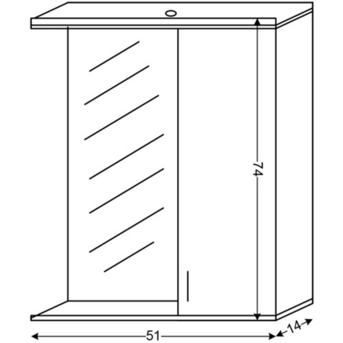 Linni ogledalo za kupatilo 55 mdf classic Slike