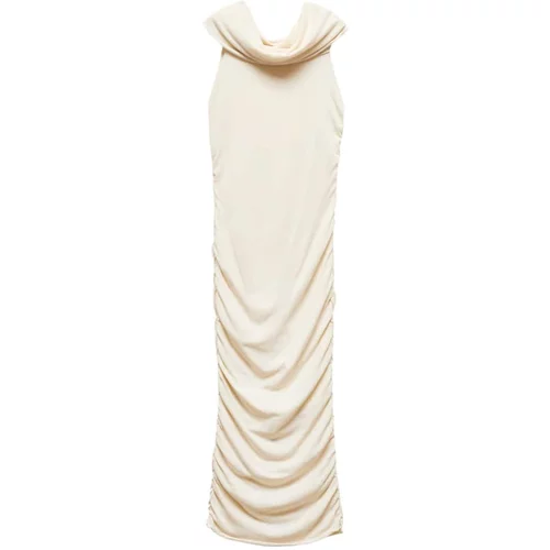 Mango Večernja haljina 'Shirred' ecru/prljavo bijela