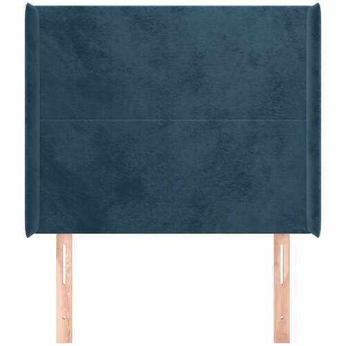  Uzglavlje s u&amp;scaron;ima tamnoplavo 103x16x118/128 cm bar&amp;scaron;unasto Slike