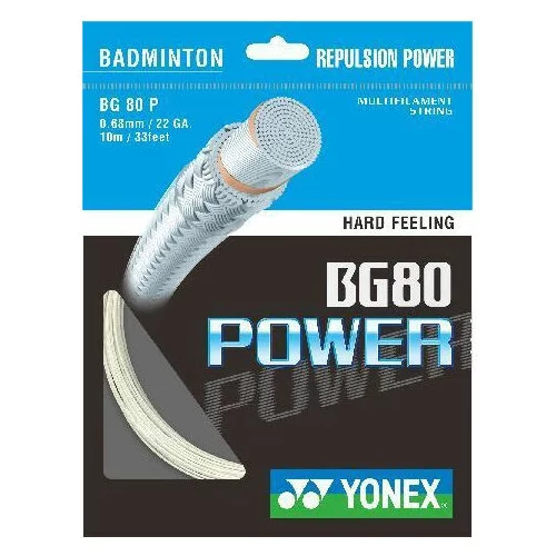 Yonex BG 80 POWER Žice za badminton reket, bijela, veličina