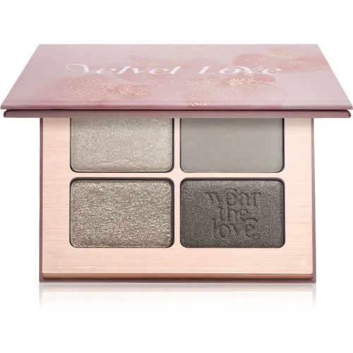 ZOEVA Velvet Love Eyeshadow Quad paleta sjenila za oči nijansa Velvet Love Eyeshadow Quad Palette 4x1,5 g