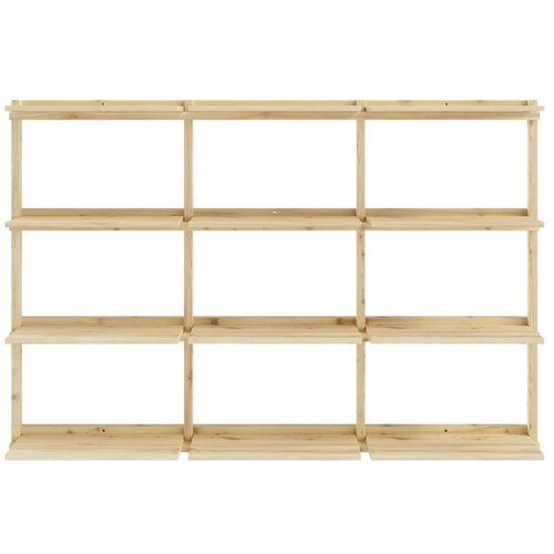 Karup Design Zidna polica od masivnog bora u prirodnoj boji 192x127 cm Groove – Cijene