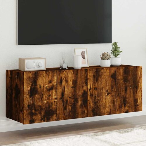  Zidni TV ormarići LED 2 kom boja hrasta 60x35x41 cm Cene
