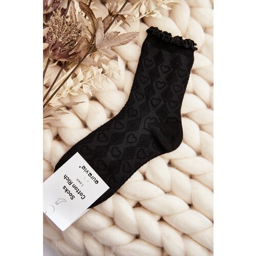 Kesi Patterned women's socks black Cene