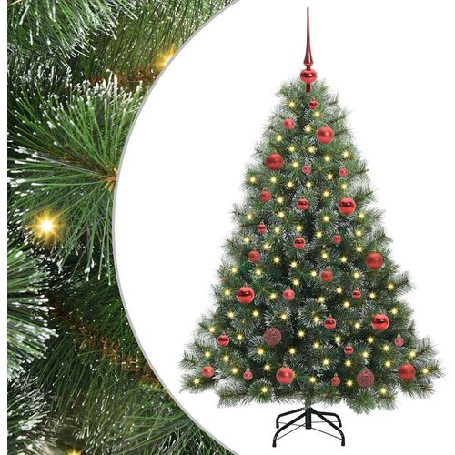 VidaXL Umjetno božićno drvce s stalakom Zelena 150 cm PE i PVC Slike