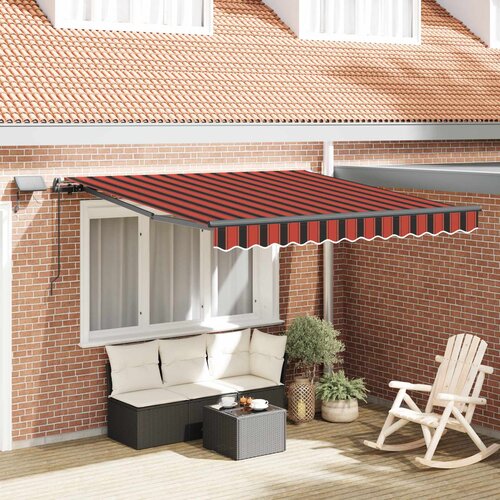  Skrovita tenda narančasta i smeđa 300 x 250 cm tkanina Cijene