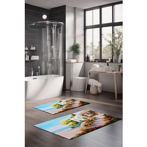  CT-5138 multicolor bathmat set (2 pieces) Cene