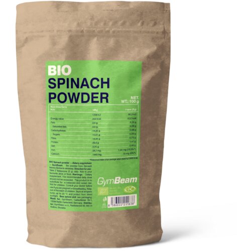 GymBeam bio prah od spanaća 100 g Slike