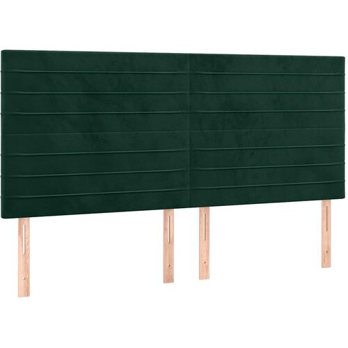  Uzglavlje tamnozeleno 160x5x118/128 cm bar&amp;scaron;unasto Slike