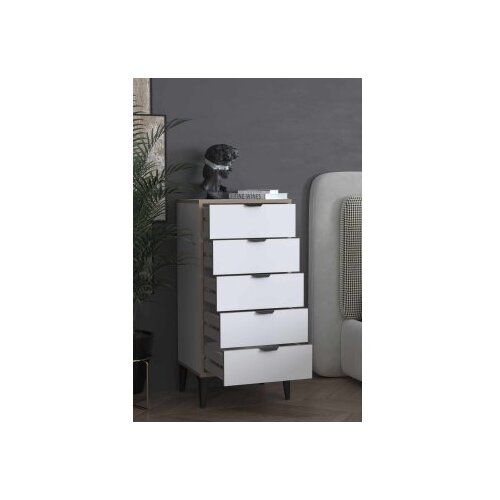 Hanah home Komoda s ladicama Arden, 50 x 105 x 40 cm, Bijela Slike