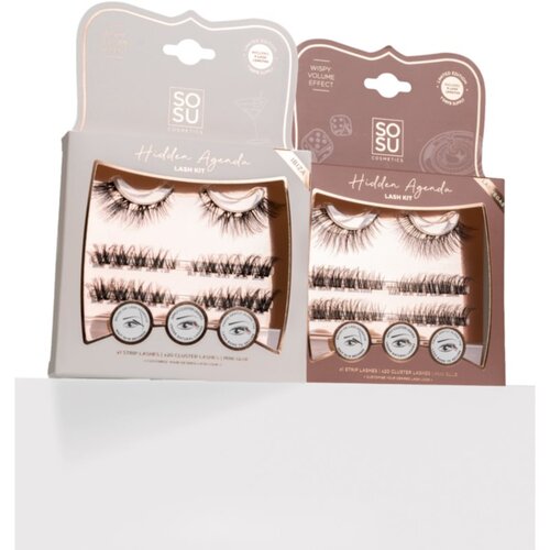 SOSU Cosmetics Hidden Agenda Lash Kit umetne trepalnice Ibiza 1 kos Slike