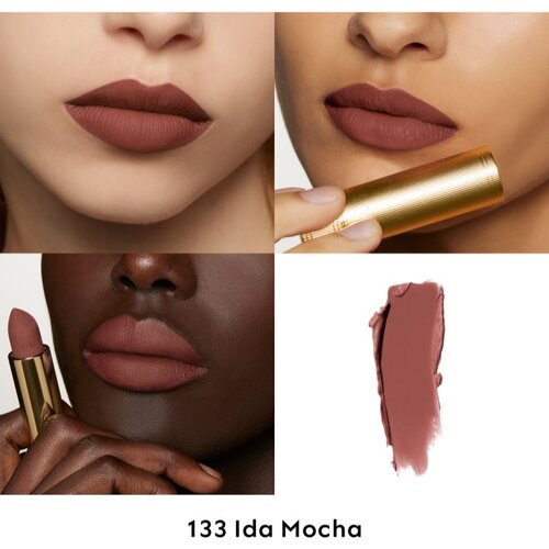 Gucci Beauty Rouge &amp;agrave; L&amp;egrave;vres Matte Lipstick matirajući ruž za usne nijansa 133 Ida Mocha 3.5 g Slike