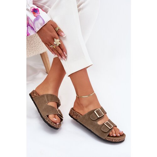 Boto Women&amp;#039;s sandals on cork platform with golden buckles pink Lisavionea Slike