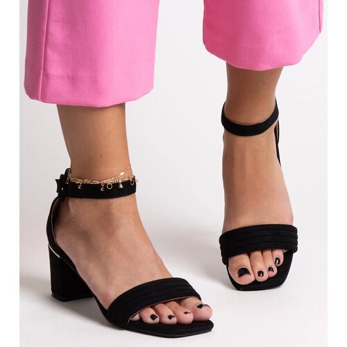 D/CEO Black sandals on a block heel Millo Slike