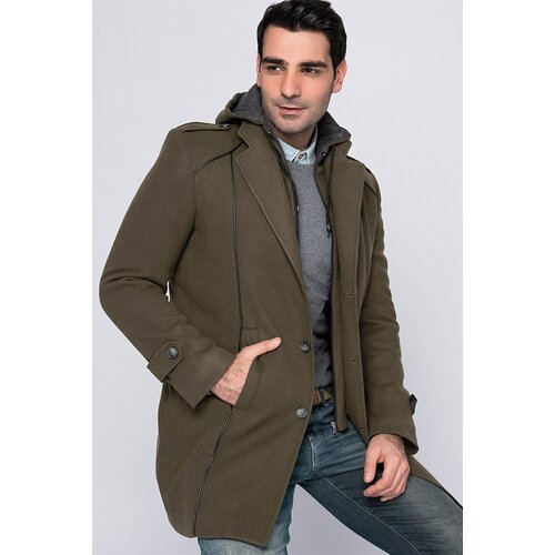Dewberry PLT8334 MEN&amp;#039;S COAT-KHAKI Slike