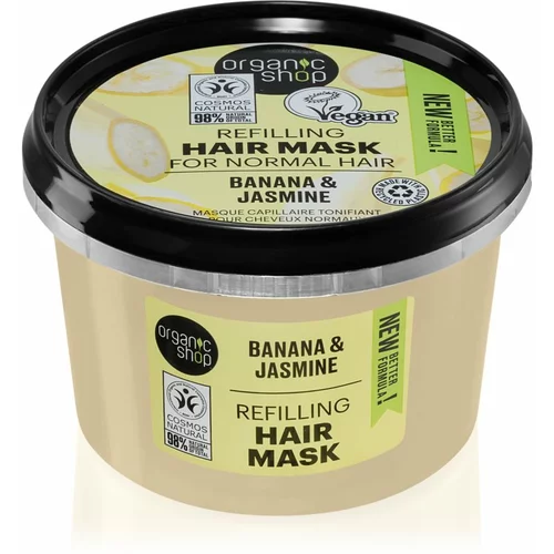 Organic Shop Banana & Jasmine maska za kosu za volumen 250 ml