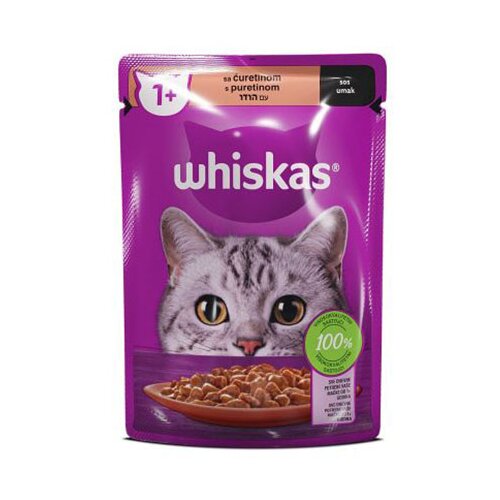 Whiskas vlažna hrana za odrasle mačke - ćuretina 85g Cene