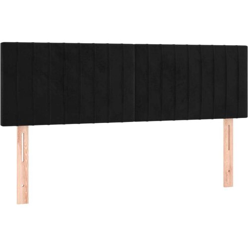  Uzglavlja 2 kom crna 72 x 5 x 78/88 cm bar&amp;scaron;unasta Slike