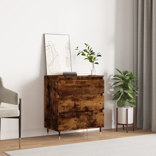 vidaXL Komoda dimljeni hrast 60x35x70 cm inženirski les Cene