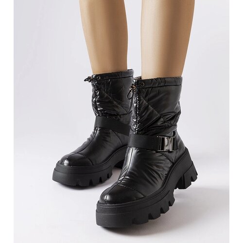 Gemre Black patent snow boots Ambretta Cene