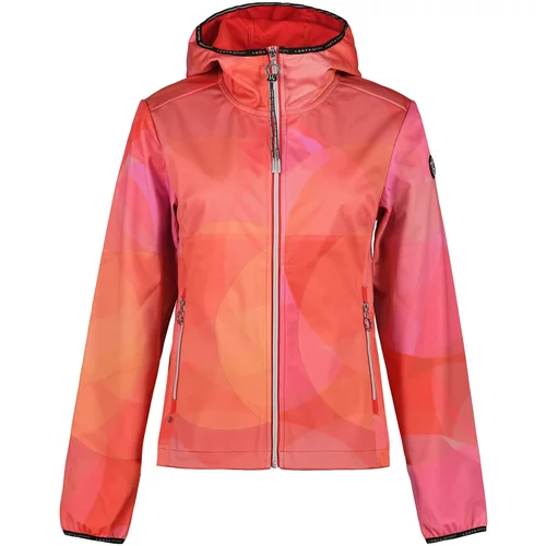 Luhta Outdoor jakna 'Ingby' koraljna / roza / crna / bijela