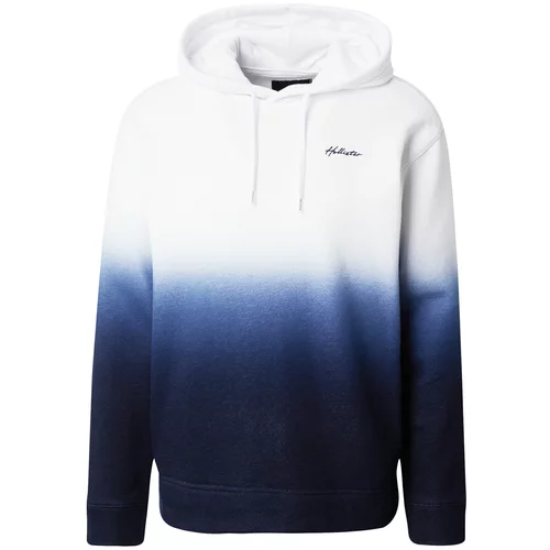 Hollister Sweater majica 'WEBEX' mornarsko plava / tamno plava / prljavo bijela