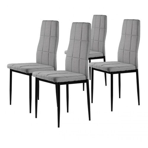 Modern Home Modernhome set od 4 stolice za dnevni boravak - sive Slike