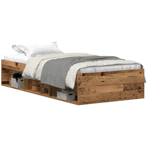 Maison Chic Postelja za odrasle - Posteljni Okvir brez vzmetnice star les 75x190 cm, (22082162) Slike