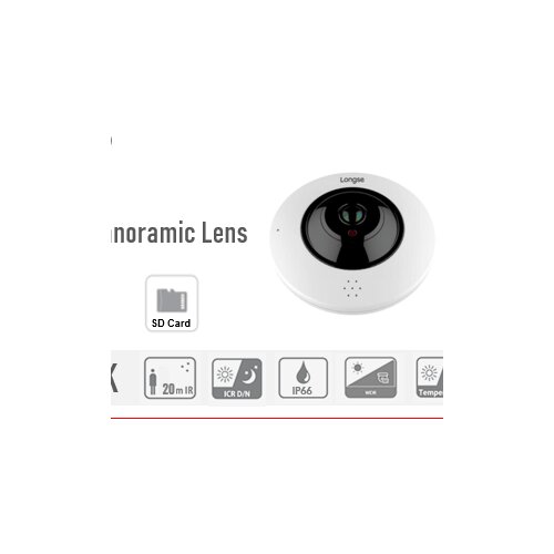  FISHEYE IP POE KAMERA 4MP 1.05MM WIFI AUDIO ALARM IR 20M Cijene