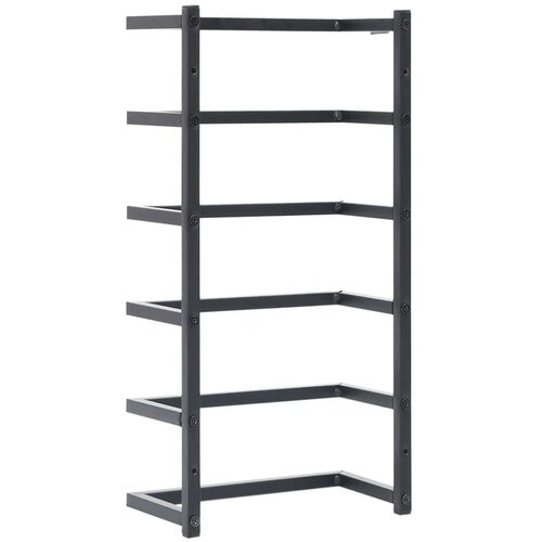 VidaXL stalak za ručnike crni 24 x 12 x 48 cm čelični Slike