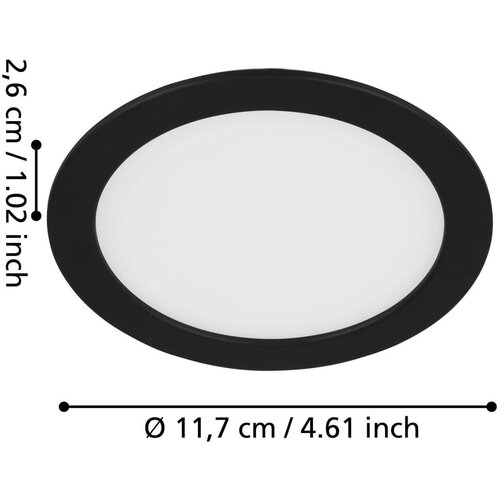 Eglo Fueva 5 LED ugradbena svjetiljka, okrugla (5,5 W, Neutralno bijelo) Cijene