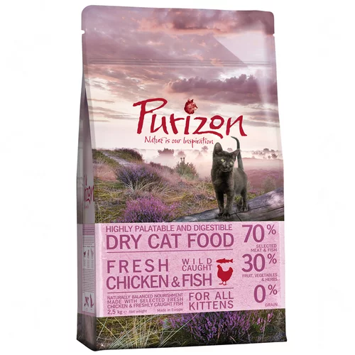 Purizon Kitten piščanec & riba - brez žit - 2,5 kg