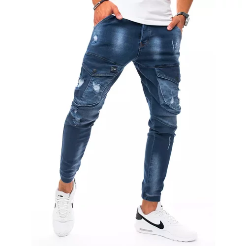 DStreet Men's blue cargo jeans UX3270