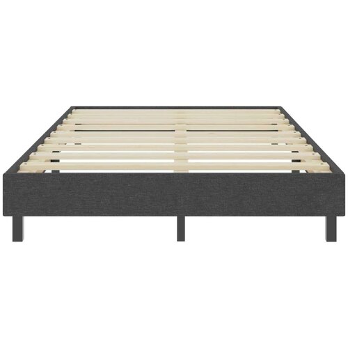 VidaXL Box spring okvir za krevet od tkanine sivi 120 x 200 cm Slike