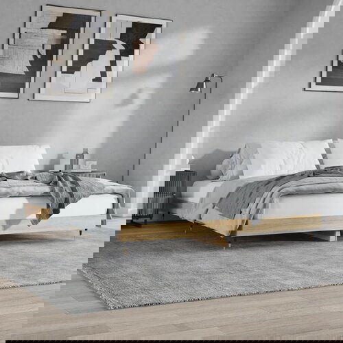 VidaXL Okvir za krevet boja hrasta 140 x 200 cm konstruirano drvo Slike