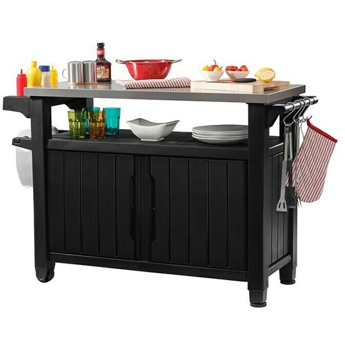Keter Stol za serviranje Unity XL (123,7 x 54 cm, Plastika) Slike