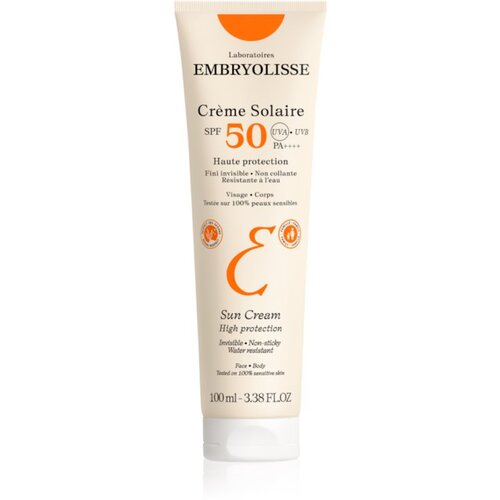 Embryolisse Sun Protection vodootporna krema za sunčanje SPF 50 100 ml Cijene