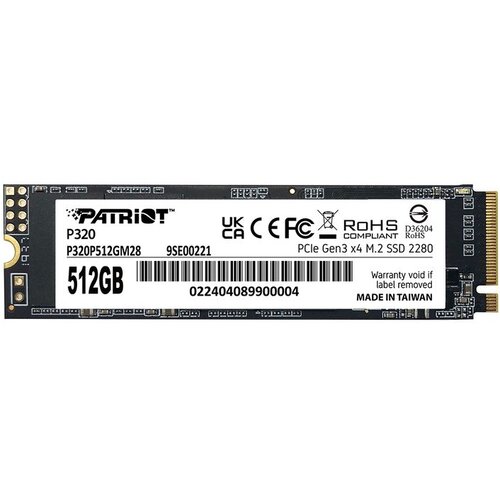 Patriot SSD PATRIOT VIPER P320 M.2 PCI-Ex4 NVMe 512GB 3GB /S (P320P512GM28) Cene