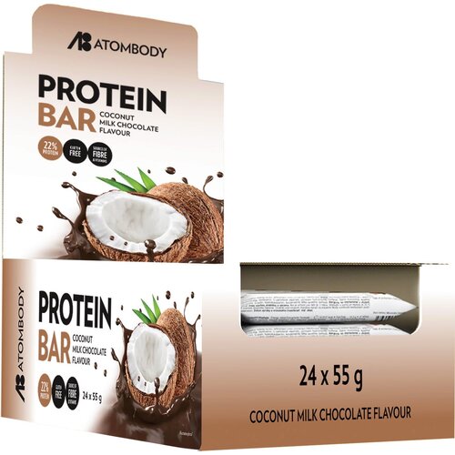 Atombody Protein Bar, 24 x 55 g - Coconut & White Chocolate Cijene