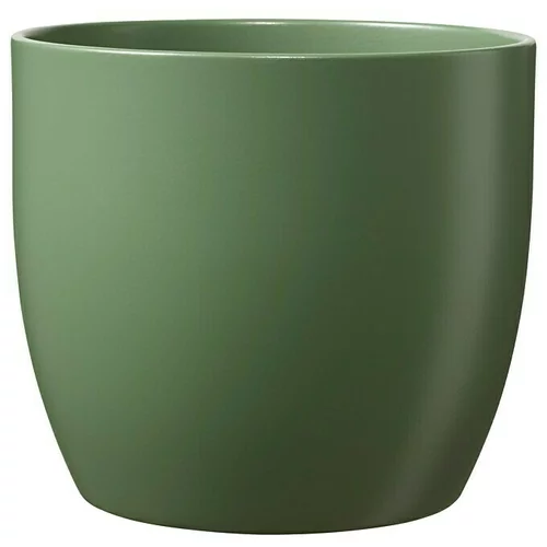 SK Okrugla tegla za biljke Basel Fashion (Vanjska dimenzija (ø x V): 24 x 23 cm, Mahovinasto zelene boje, Keramika, Mat)