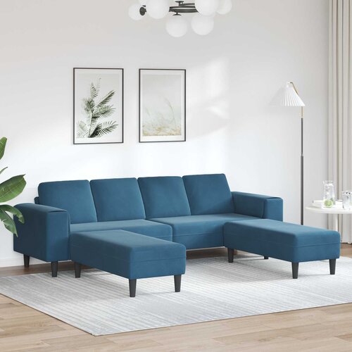  Kauč za dnevni boravak 3 pcs Plava 250 x 188 x 76 cm Cijene
