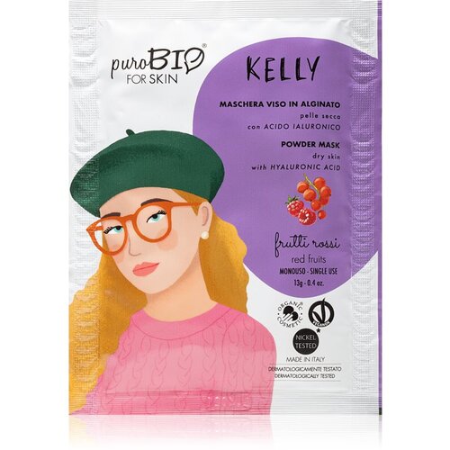 PuroBIO cosmetics forskin kelly powder mask dry skin - 07 red fruit Slike