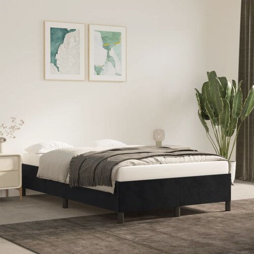 Furnova Posteljni okvir brez vzmetnico črn 120x190 cm žamet, (21938268) Slike
