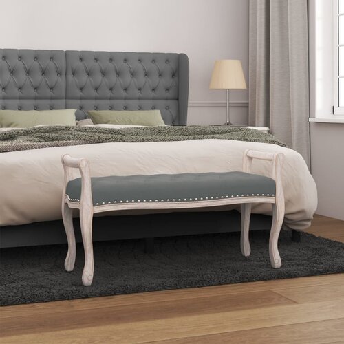 vidaXL Klupa tamnosiva 110x45x60 cm od tkanine Cijene