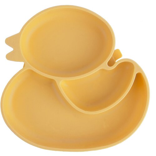 Orion Žuti silikonski dječji tanjur 19x19,5 cm Chicken &ndash; Cijene
