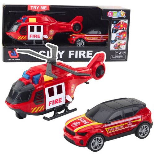  Set: Helikopter, Vatrogasno vozilo, Vatrogasna postrojba, Svjetla, Zvuci Cijene