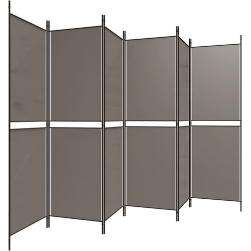  pregrada s 6 panela antracit 300 x 220 cm od tkanine Slike