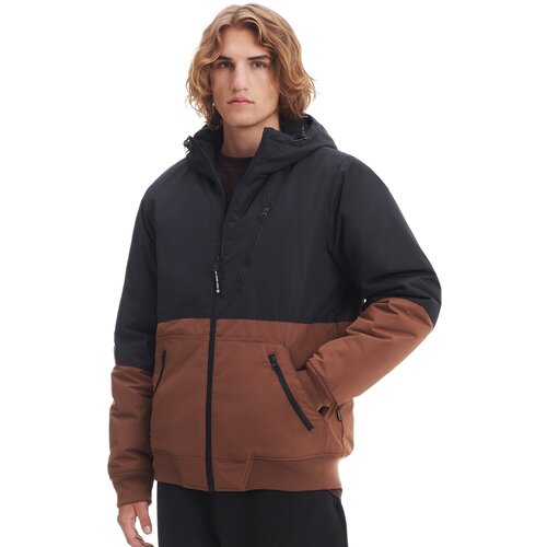Cropp muška jakna s kapuljačom - Smeđa  4459W-88X Cijene