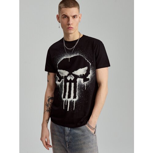 House - Majica kratkih rukava s printom The Punisher - Crna Slike