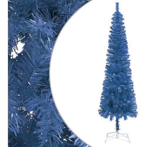 VidaXL Ozka novoletna jelka modra 150 cm Slike